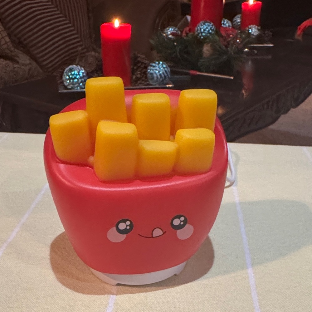 Cheerful Red and Yellow Fries Plush Toy